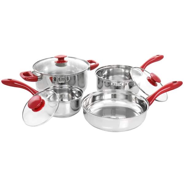 Gibson Home 7-Piece Casselman 9-in Carbon Steel Cookware Set with Lid(s)  Included in the Cooking Pans & Skillets department at