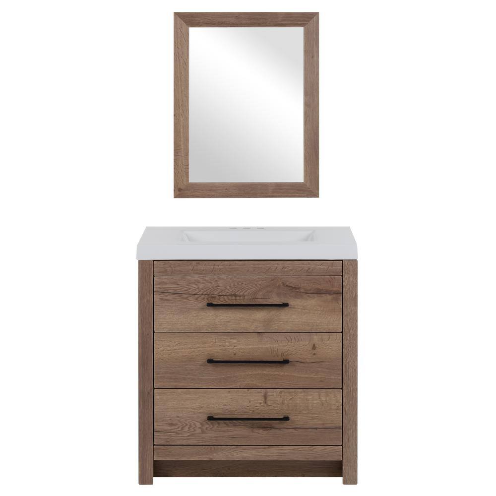 Glacier Bay Woodbrook 30.5 in. x 18.75 in. x 34.14 in. Single Sink