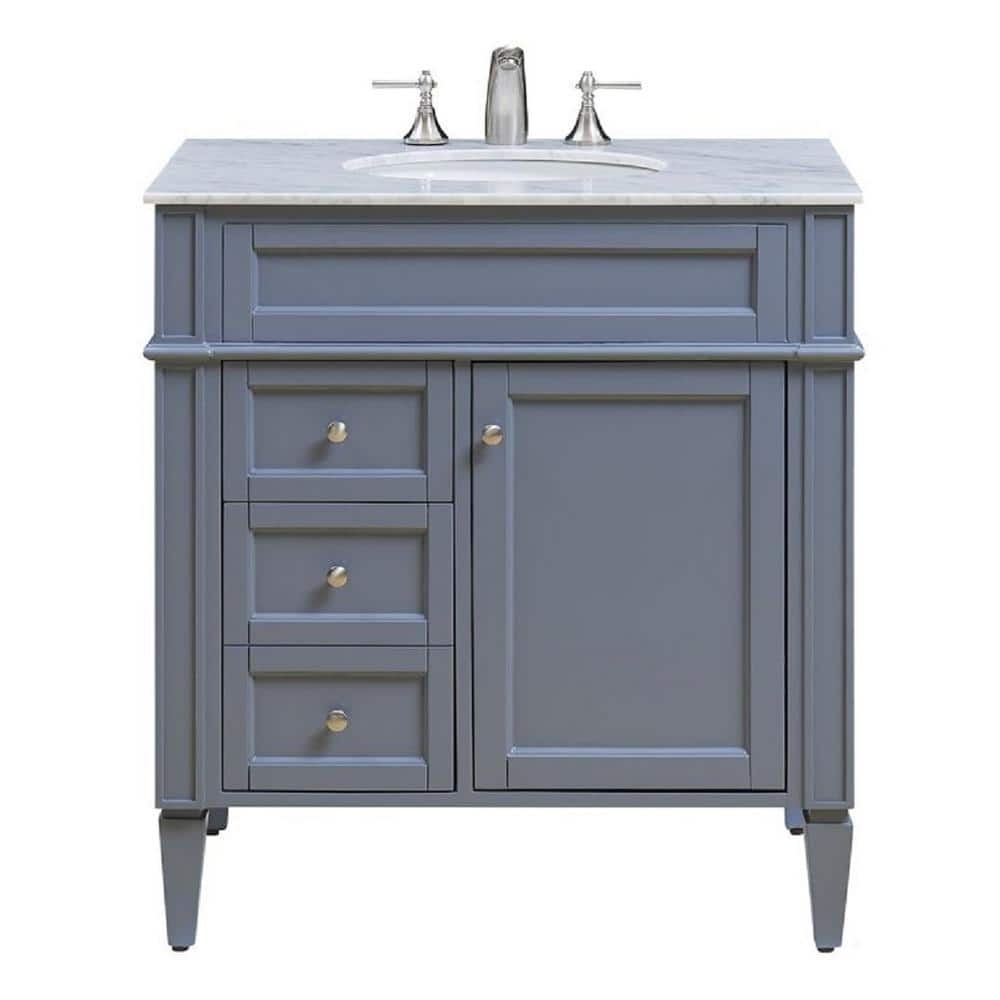 Timeless Home 32 in. W x 21.5 in. D x 34.625 in. H Single Bathroom Vanity i