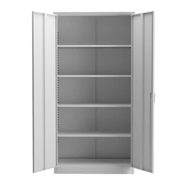 Metal Garage Storage Cabinet, Metal Storage Cabinets With Doors And Shelves For Garage