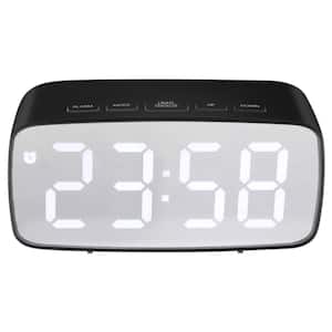 Black Tabletop Digital Alarm Clock