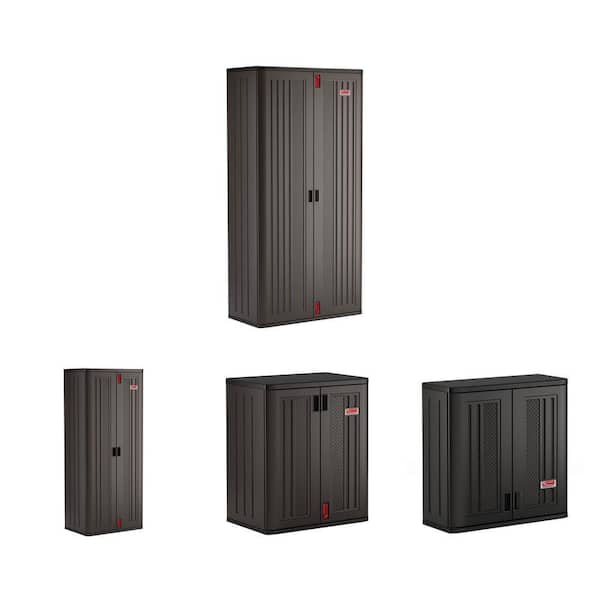 40 in. and 30 in. Freestanding Garage Cabinets plus 30 in. Base and Wall Cabinet