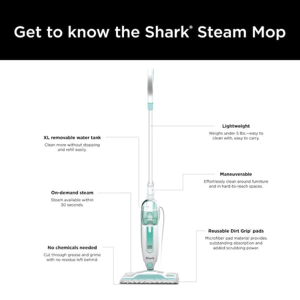 Shark Steam Mop Basic 本体 + パッド＋トレイまとめて Amazon.com - Turbo Microfiber 4-Pack Mop Pads for Shark Steam Mop