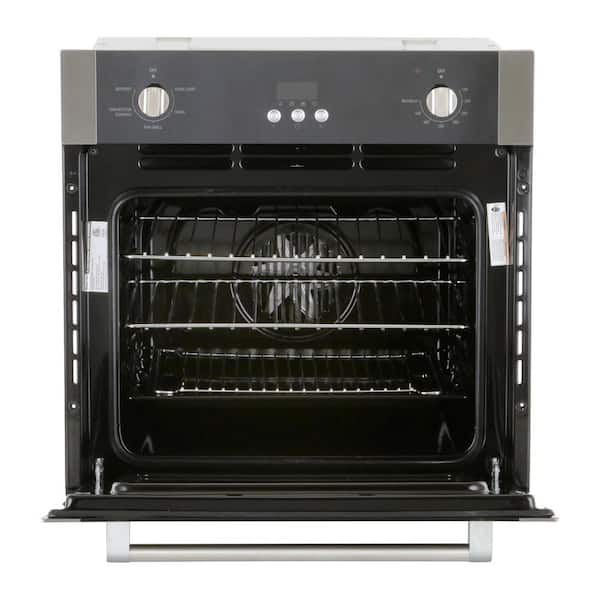 24 in. 2.2 cu. ft. Single Electric Wall Oven with Convection in Stainless Steel