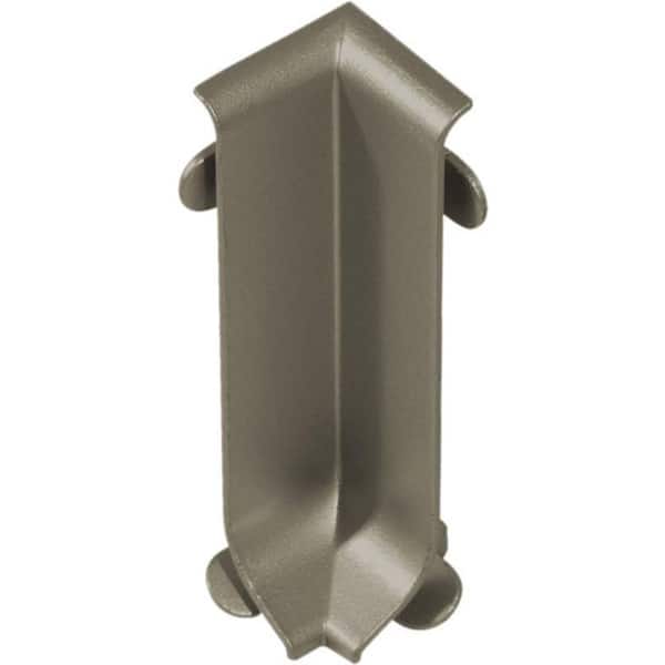DURAL Construct Skirting 4 in.Int Crnr Aluminum Anodized Titanium 2 Pcs Molding and Transition Trim