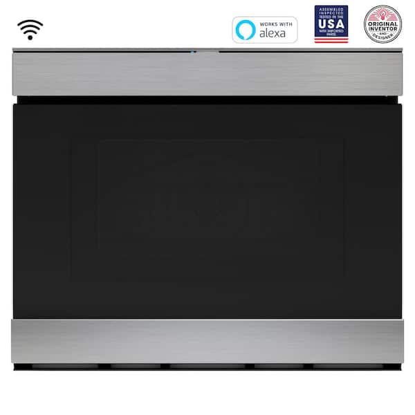 24 in. Built-in Smart Stainless Steel Electric Convection Microwave Drawer Oven
