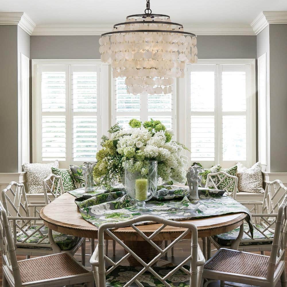 Mini Brielle Dark Bronze 4-Light Crystal Candle Chandelier