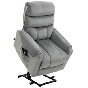 Gray Polyester Modern Massage Chair