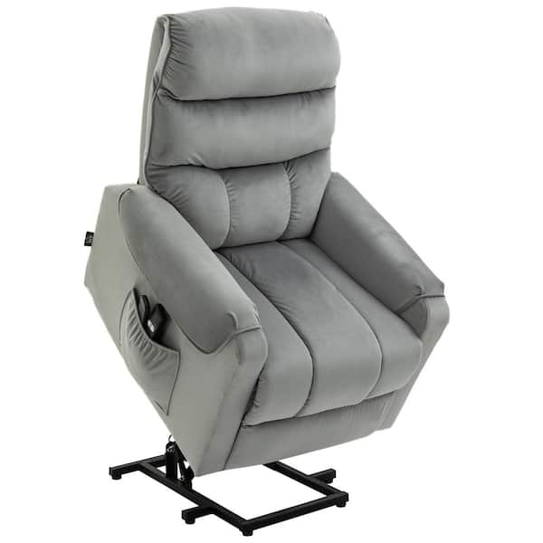 HOMCOM Gray Polyester Modern Massage Chair