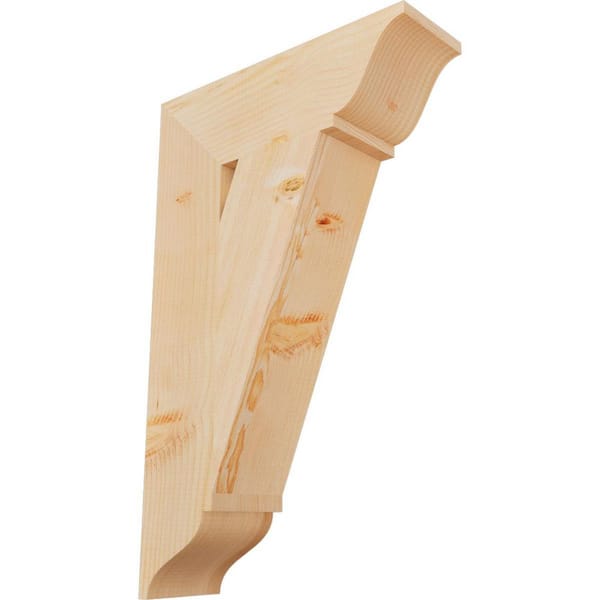 Ekena Millwork 5.5 in. x 32 in. x 20 in. Douglas Fir Traditional Smooth Bracket