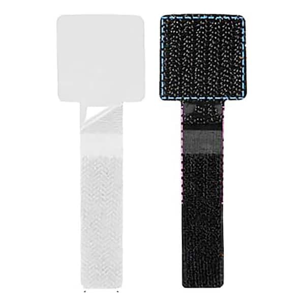 Upgrade 48 PCS Under Desk Cable Management Wire Organizers Sticky Back Self Adhesive Cable Ties Hook and Loop Straps
