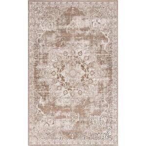 Chateau Roosevelt Khaki 5 ft. 1 in. x 8 ft. 0 in. Area Rug