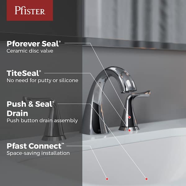 Robinet De Salle De Bains Doux De MOEN à 2 Poignées Et Installation Espacee Drain Inclus Chrome Ts6925 330898229