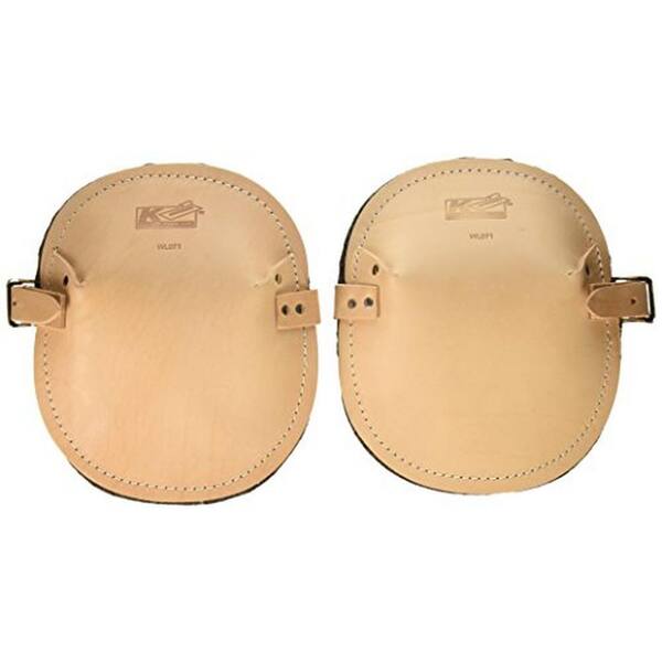 Felt Lined Flat Leather Knee Pads (Pair)WL071 The Home Depot