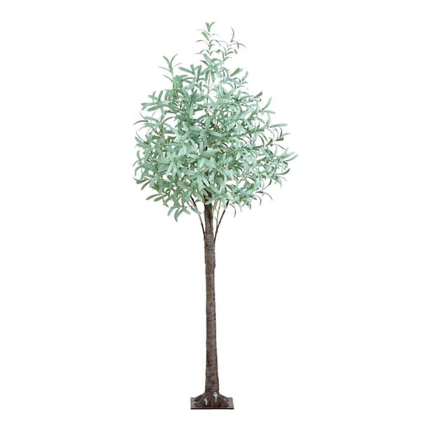 Nearly Natural 6 ft. Lighted Artificial Olive Tree with 420 Warm White LED Lights