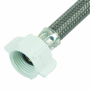 3/8 in. Compression x 7/8 in. Ballcock Nut x 12 in. Braided Polymer Toilet Supply Line