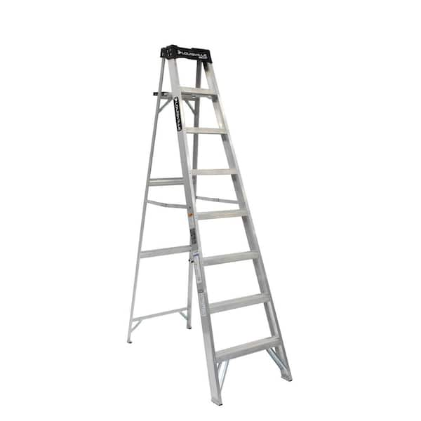 8 ft. Aluminum Step Ladder with 300 lbs. Load Capacity Type IA Duty Rating