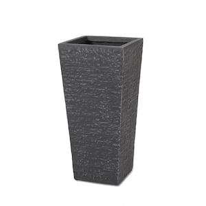 Hildreth 26.5 in. Tall Gray Lightweight Concrete Outdoor Planter