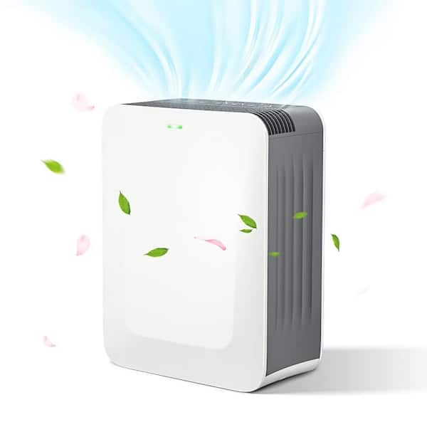 280 sq. ft. HEPA Room Air Purifier in White with Timer, 3-Speeds, Clean 99.99%, 135CFM CADR