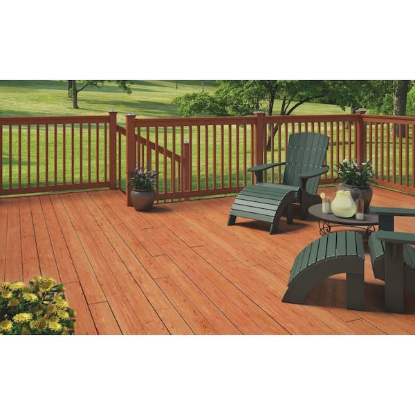 5/4 in. x 6 in. x 12 ft. Premium Pressure-Treated Redwood-Tone Lumber