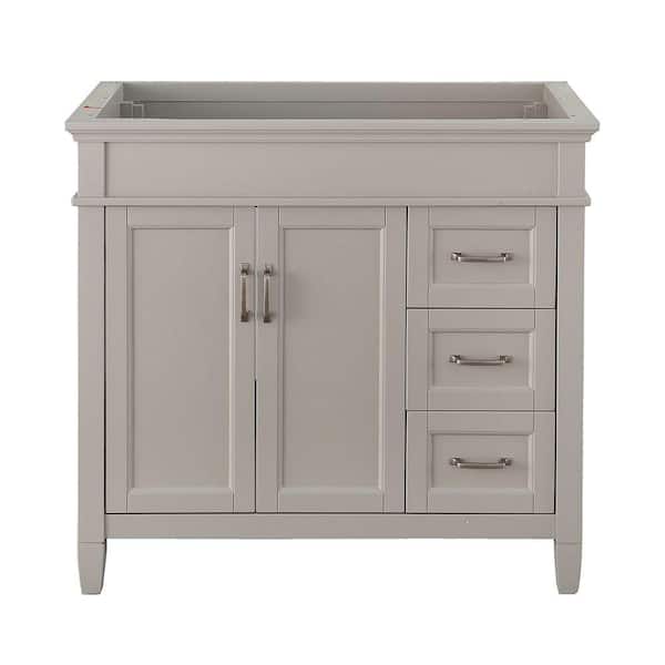 Ashburn 36 in. W x 21.63 in. D x 34 in. H Bath Vanity Cabinet without Top in Grey