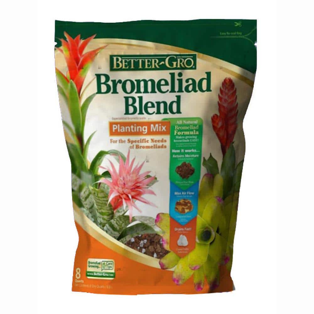 Better Gro 8 Qt Bromeliad Blend Potting Mix 50080 The Home Depot