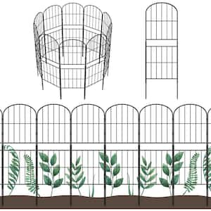 Decorative Garden Fence No Dig Fencing 37.5 in. H x 10 ft. L Rustproof Metal Wire Panel Border (10-Pack)