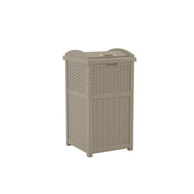 CLoxks Garbage Container Bin 660L Outdoor Trash Can with Universal Wheels  Large-Capacity Trash Can with Lid Thickened Plastic Sanitation Trailer  Trash