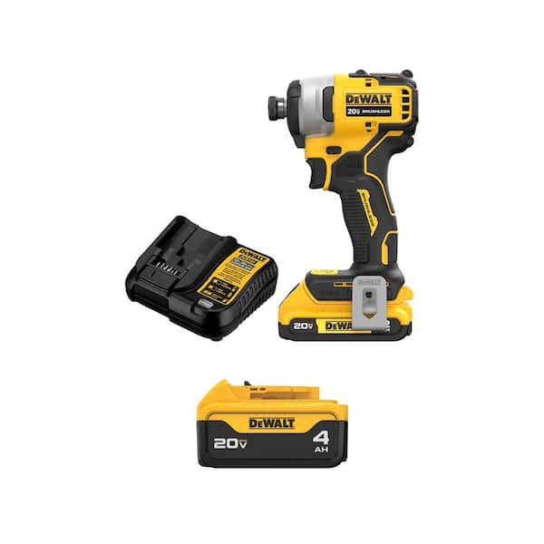 DEWALT ATOMIC 20V MAX Lithium-Ion Brushless Cordless Compact 1/4