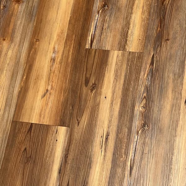 Take Home Sample-Golden Moab Pine 20 MIL x 7.1 in. W x 9 in. L Waterproof Click Lock Luxury Vinyl Plank Flooring