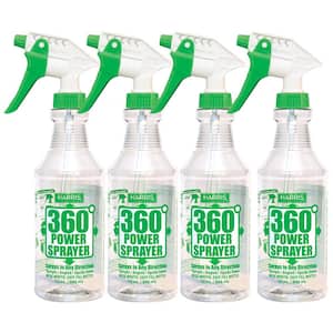 32 oz. 360-Degree All Angle Power Spray Bottle (4-Pack)
