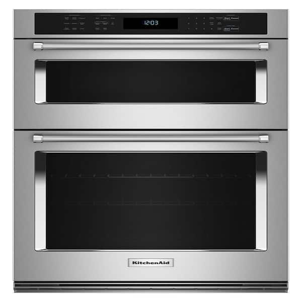 30 in. 6.40 cu. ft. Electric Wall Oven & Microwave Combo in PrintShield Stainless with Air Fry Mode
