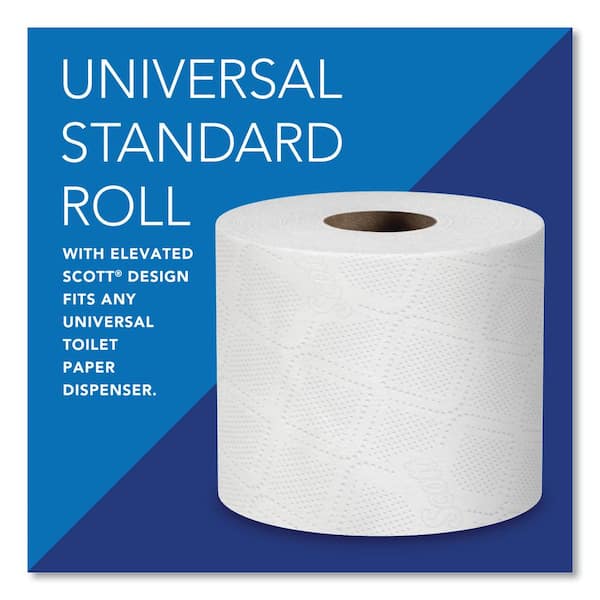 Scott 2-Ply White Individually Wrapped Standard Rolls Bulk Toilet Paper (80  Rolls/Case, 550 Sheets/Roll) 04460 - The Home Depot