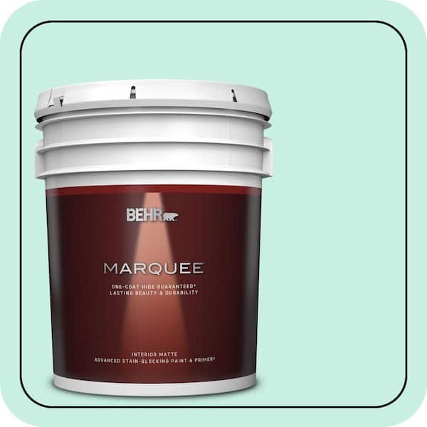 BEHR MARQUEE 5 gal. #P430-1 Summer House Matte Interior Paint & Primer