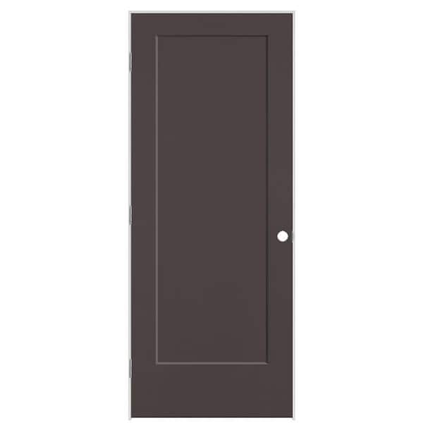 Masonite 32 in. x 80 in. 1-Panel Lincoln Park Right-Hand Hollow Core Willow Wood Molded Composite Single Prehung Interior Door