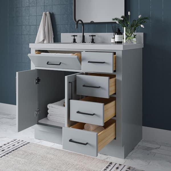 ARIEL Hepburn 36 in. W x 22 in. D x 36 in. H Single Sink