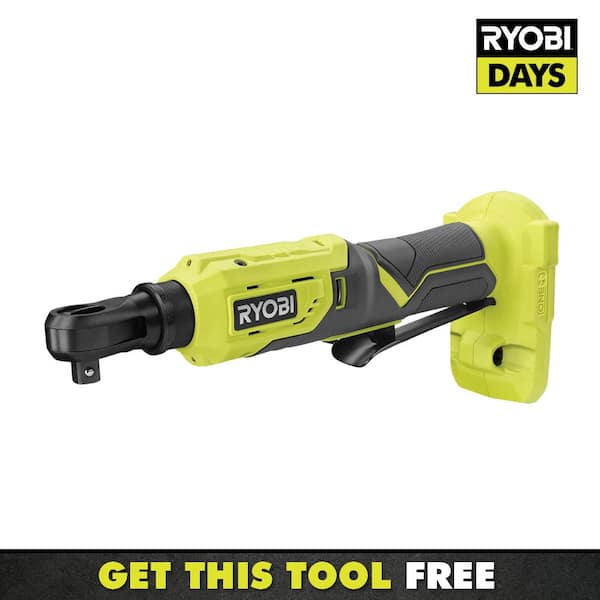 RYOBI ONE+ 18V Cordless 3/8 in. 4-Position Ratchet (Tool Only)