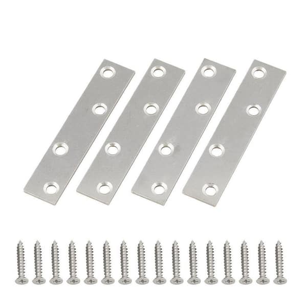 Everbilt (2-Pack) 4 in. Stainless Steel Mending Plate