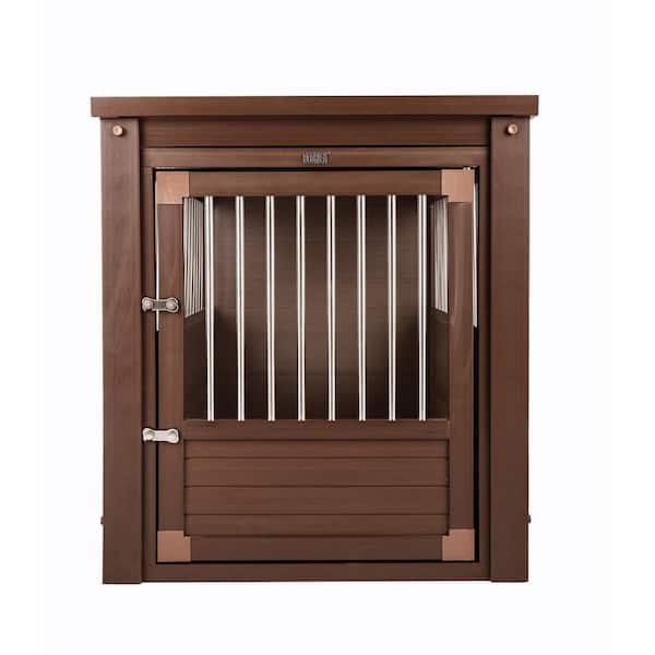 New Age Pet ECOFLEX Dog Crate End Table - Russet Brown Extra Large