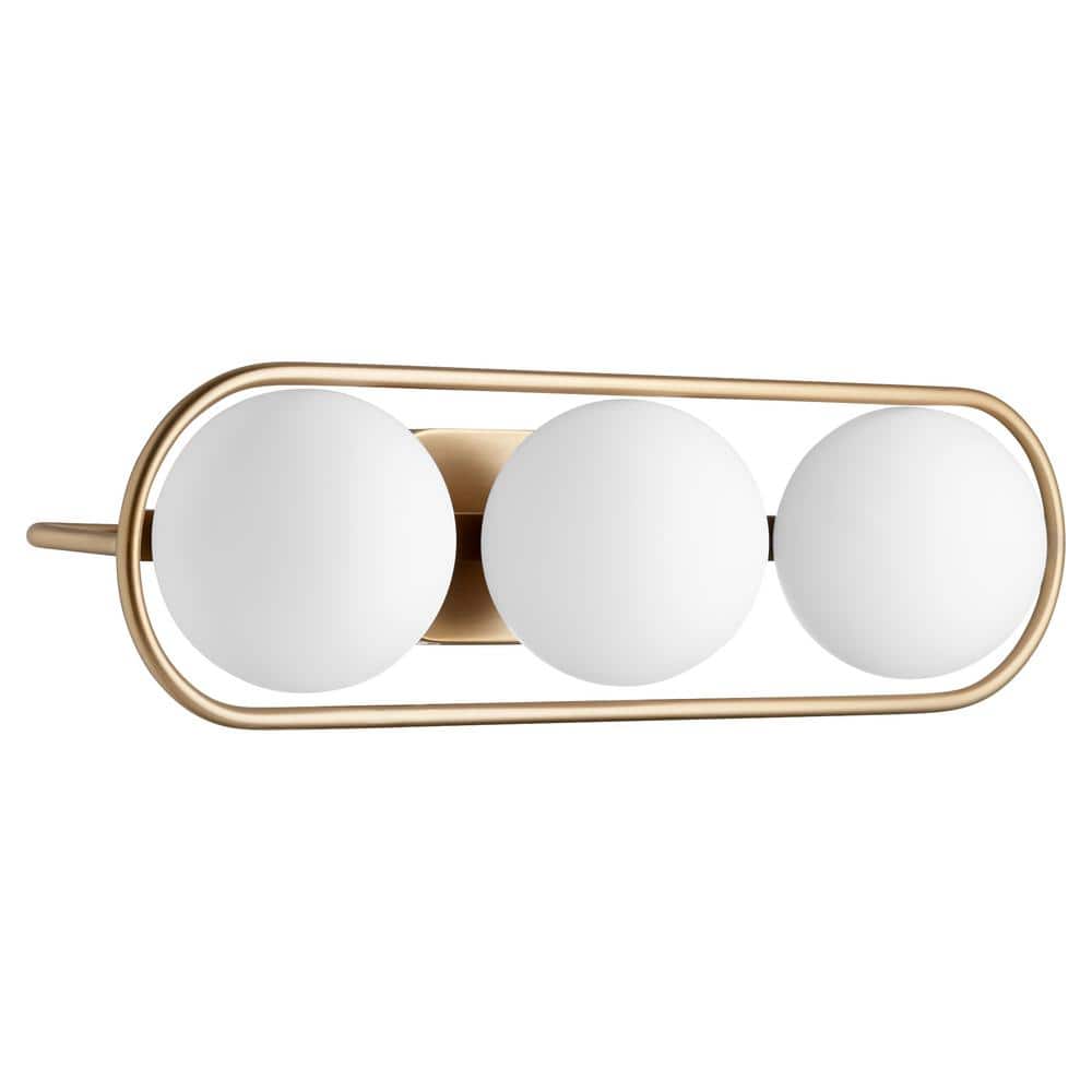 Belmont 26 in. W 3-Light Aged Brass Vanity price history on PriceWatchPro