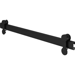 48 to 60 in. Contemporary Sliding Shower Door Track Assembly Kit in Matte Black