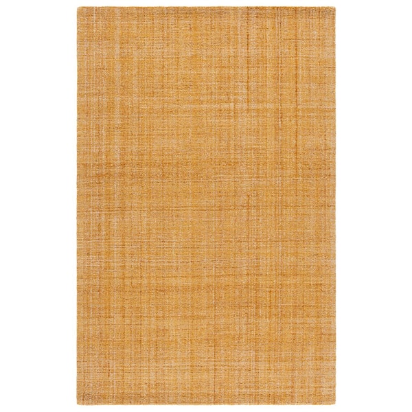 Abstract 4 ft. x 6 ft. Gold/Ivory Classic Marle Area Rug
