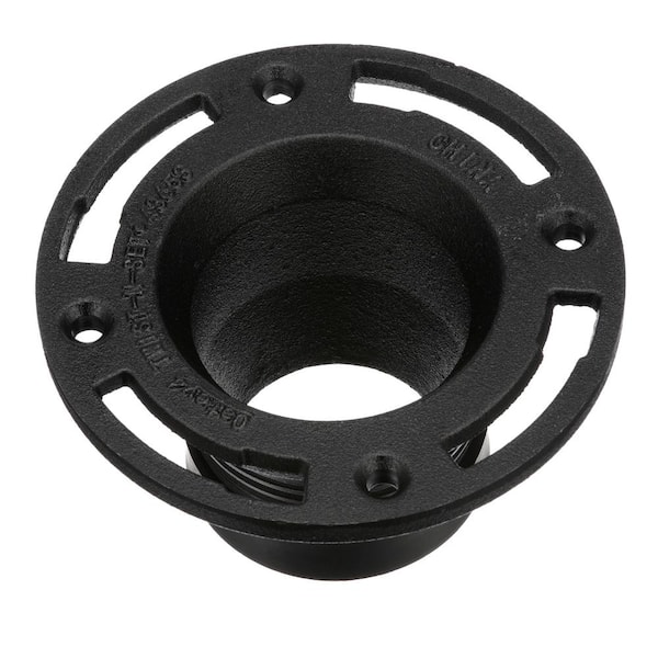 Twist-N-Set 4 in. Cast Iron Toilet Flange