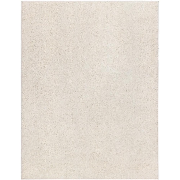 Artistic Weavers Alfombra Cream 8 ft. x 11 ft. Solid Machine-Washable Indoor Area Rug