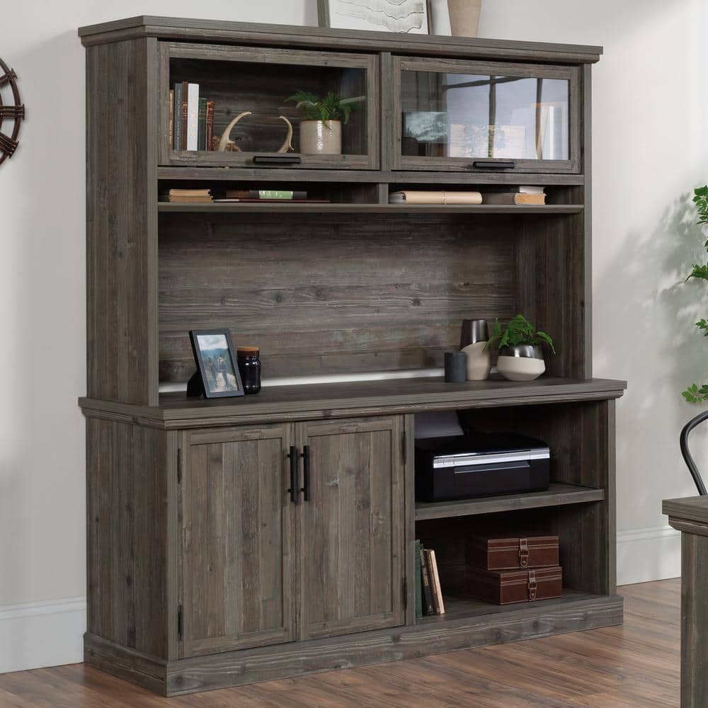 Pebble Pine Large Office Credenza with Adjustable Shelf