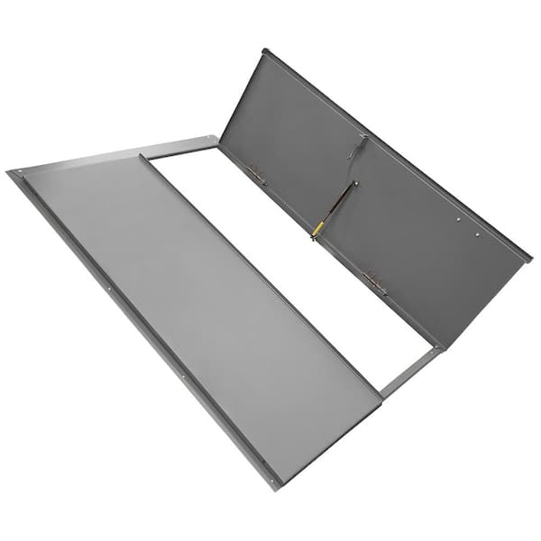 Bilco Classic Series BR-1 43.1875 in. x 65.125 in. x 2.625 in. Gray Powder Coated Steel Replacement Cellar Door