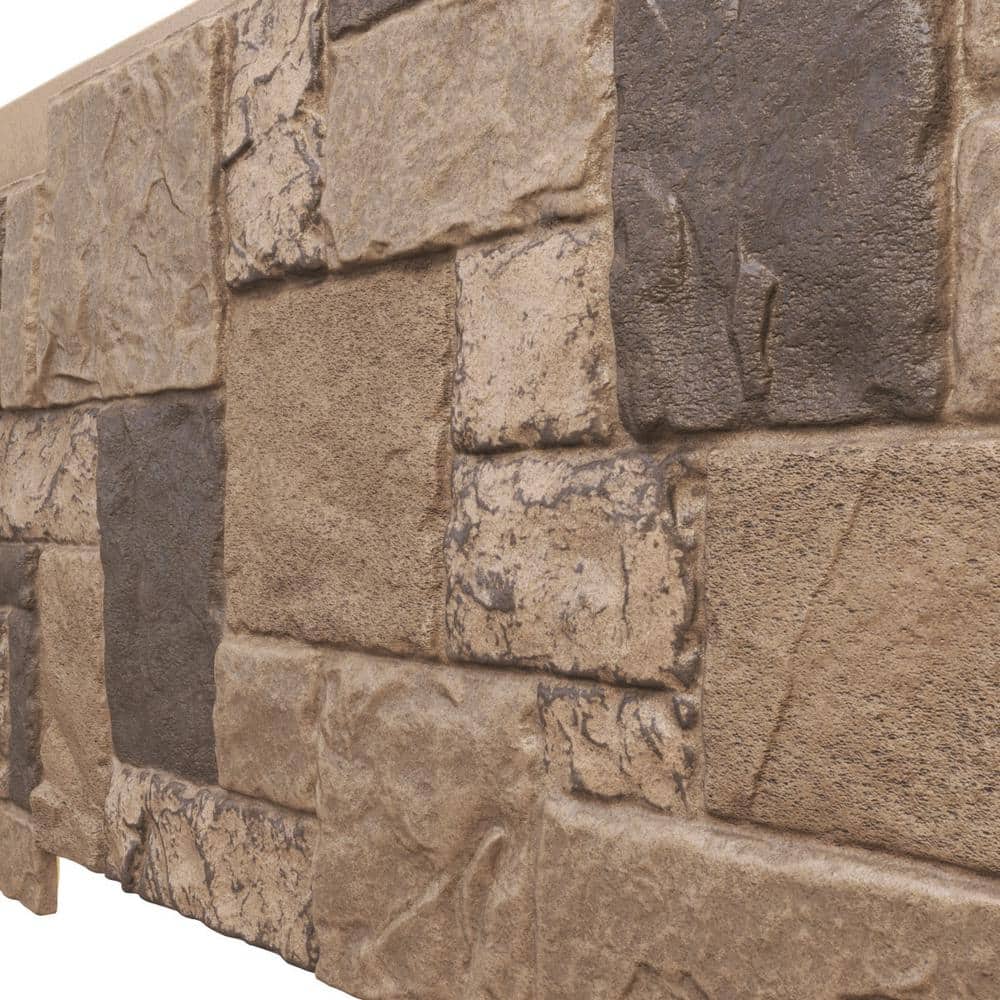 Smokey Ridge Faux Stone Siding Panel, 48" x 24"