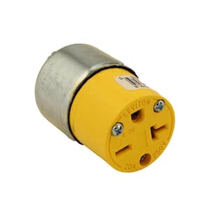 20 Amp 250-Volt Armored Grounding Connector, Steel