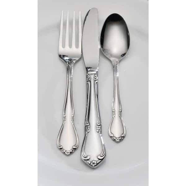 18/8 Stainless Set of 4 Dinner Forks Oneida Chateau Fine Flatware Set 