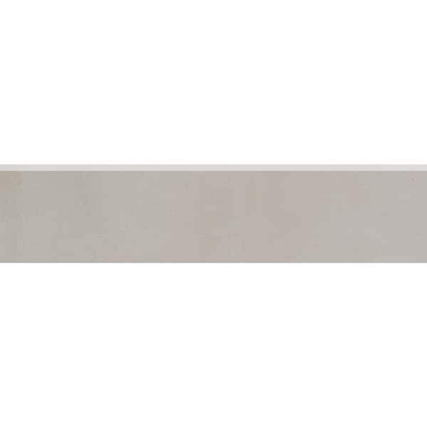Daltile Delegate Light Grey 3 in. x 24 in. Color Body Porcelain Bullnose Trim Tile (4.52 sq. ft./case)